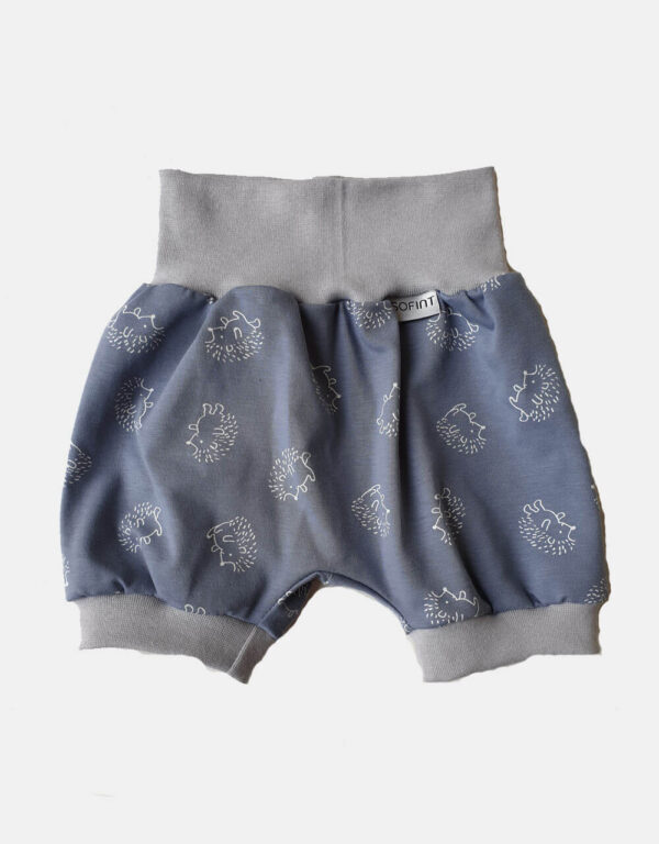Kurze Hose blau mit Igel Kurze Hose blau mit Igel