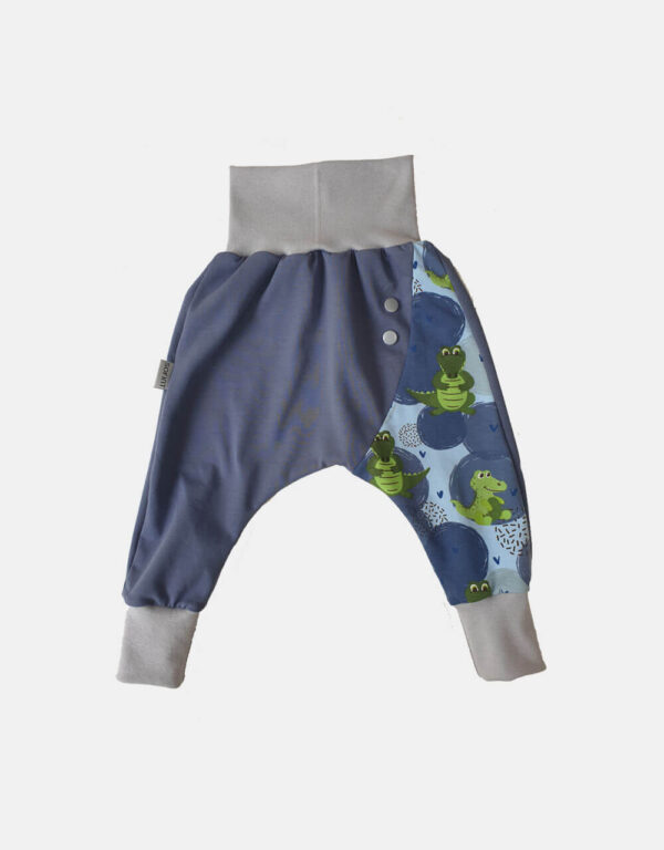 Pumphose (Baggy-Style) blau mit Krokodil Pumphose (Baggy-Style) blau mit Krokodil