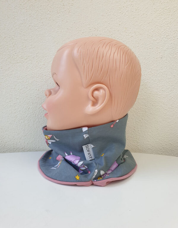Halssocke grau mit Fee / Prinzessin Halssocke grau mit Fee / Prinzessin