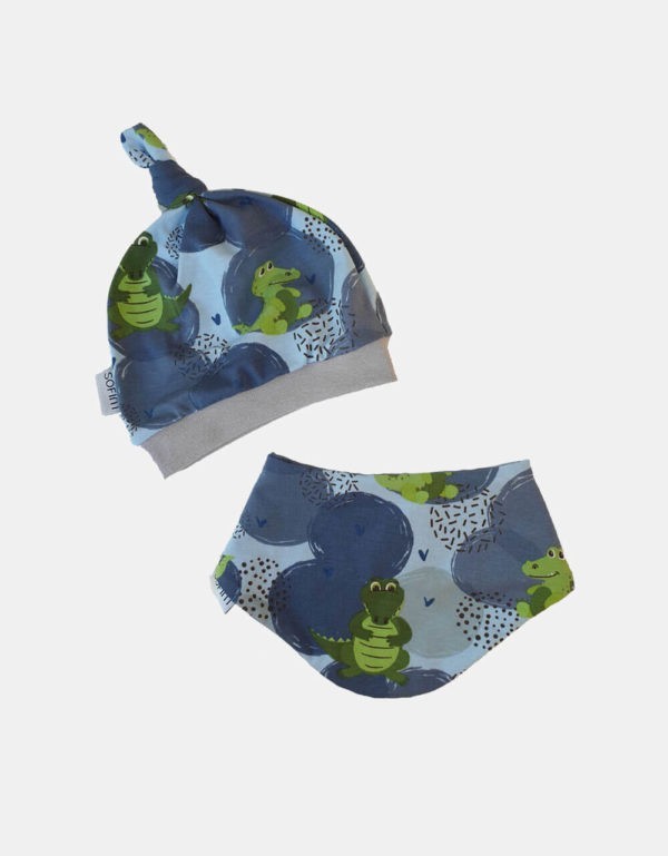 babymuetze-babytuch-krokodil-blau-2