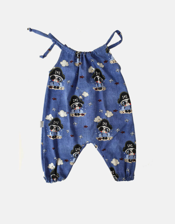 Romper blau mit Pirat Romper blau mit Pirat