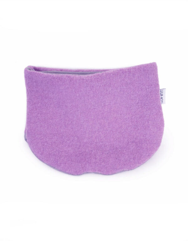 Halssocke aus Walk rosa Halssocke aus Walk rosa