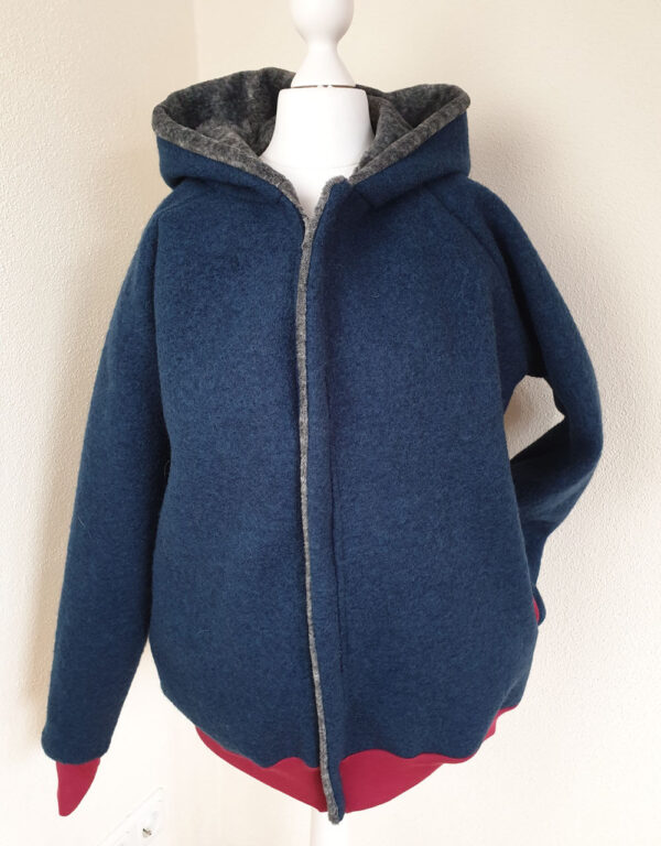 Damenjacke aus Walk dunkelpetrol, Alpenfleece dunkelgrau (tailliert) Damenjacke aus Walk dunkelpetrol, Alpenfleece dunkelgrau (tailliert)