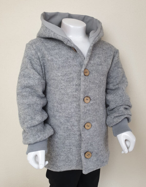 Walkjacke hellgrau, Jersey hellgrau Walkjacke hellgrau, Jersey hellgrau