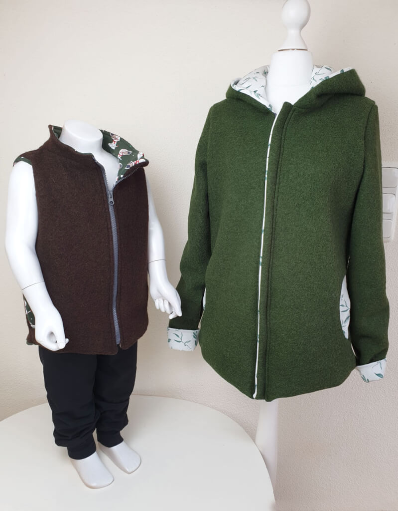 walkjacke-damen-weste-kind-oliv-braun-1
